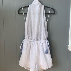 NEVER WORN light weight summer halter top romper.